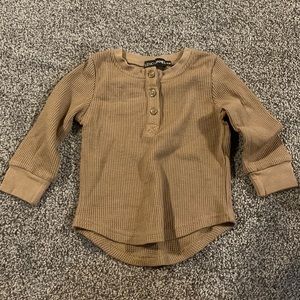 Lenox James Mocha Waffle Knit Shirt